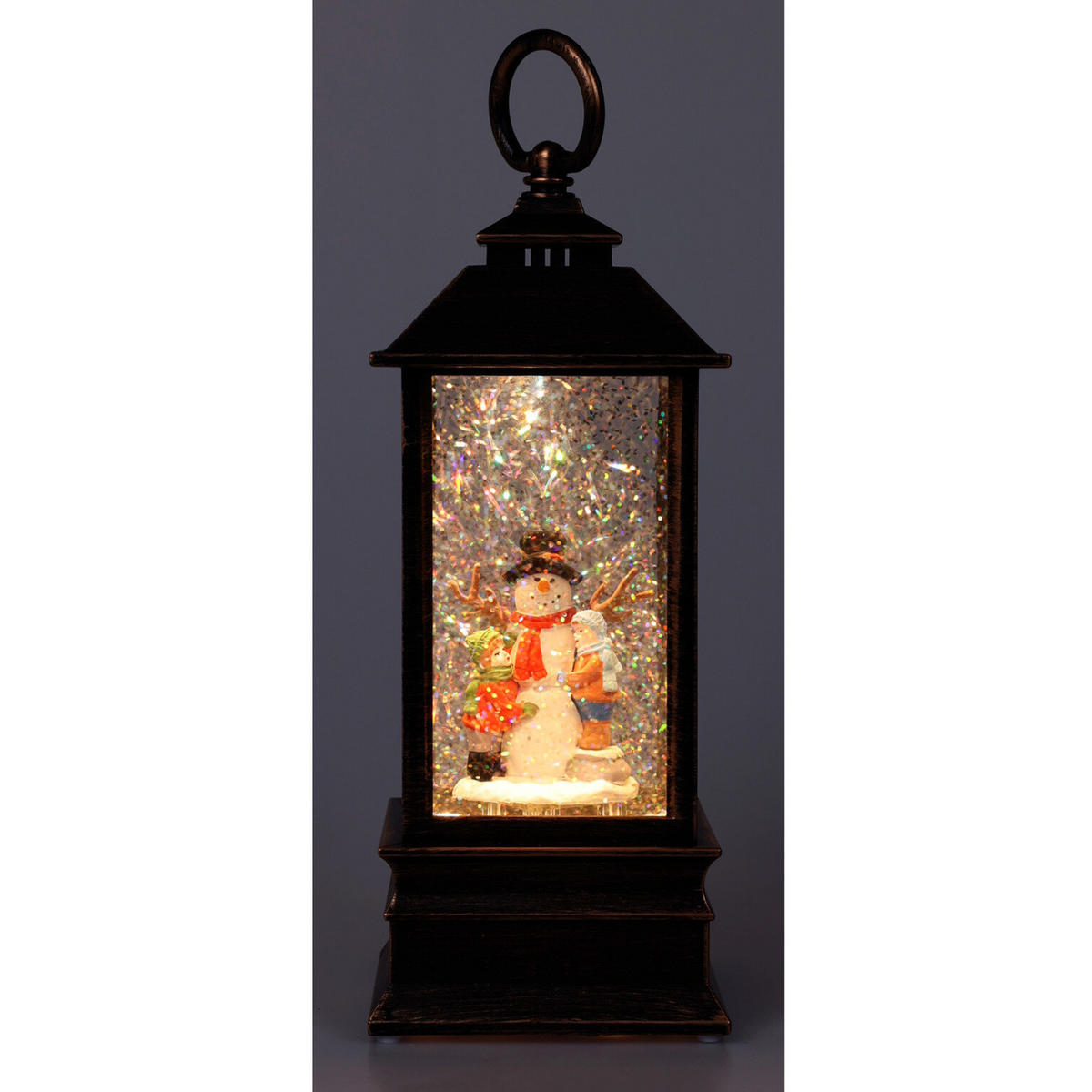 WEIHNACHTSLATERNE LED 23 cm - Braun, Kunststoff (9/22.5/9cm) - Home Styling Collection