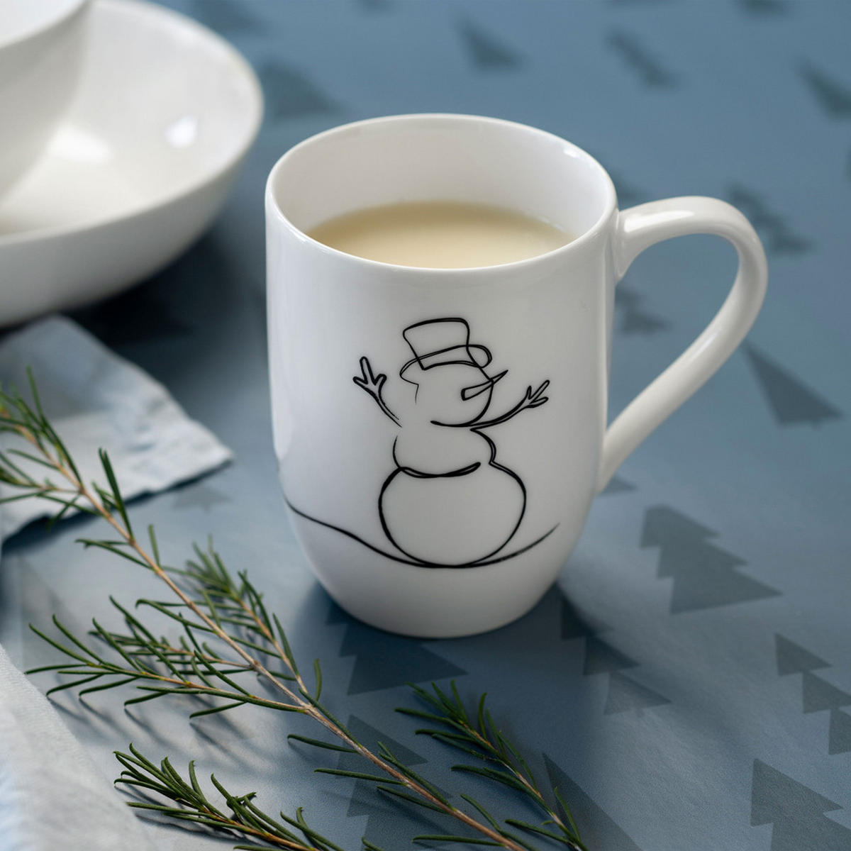 BECHER MIT HENKEL 'XMAS' Statement Lines weiß 290 ml - Weiß, Keramik (0.29L) - Villeroy & Boch