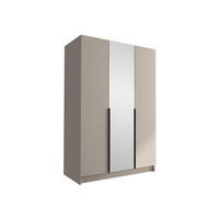 KLEIDERSCHRANK Calia II - Kaschmir/Schwarz, Holzwerkstoff/Metall (150/215/58cm) - MIRJAN24