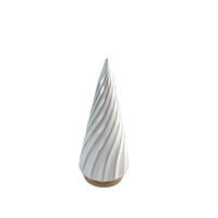 CHRISTBAUMFIGUR Santa Lila Beige 8/8/19 cm Keramik - Beige, Keramik (8/19/8cm) - Mondex