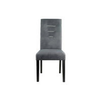STUHL - 47 cm x 59.5 cm - Stoff - Grau - GABELLE - Grau, Textil (47/100/59.5cm) - Vente-Unique