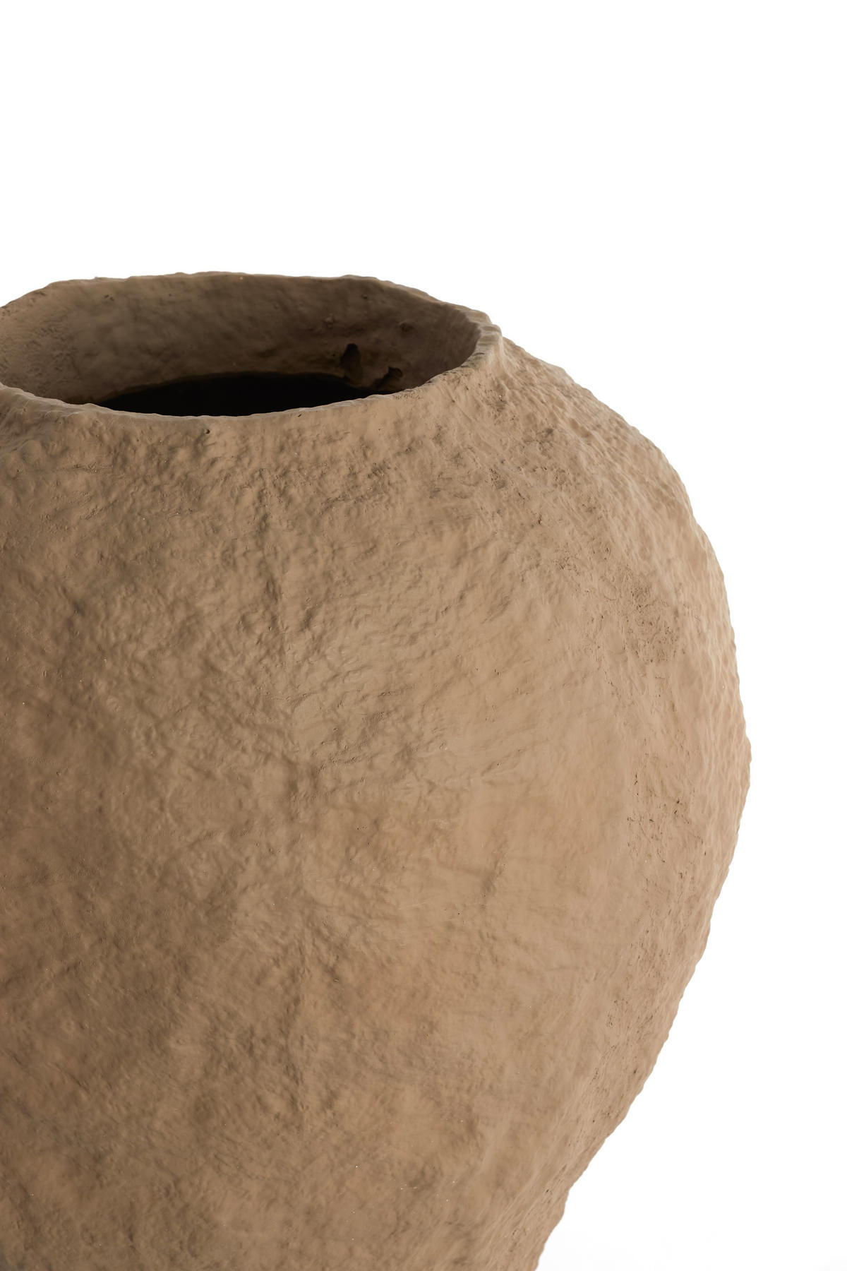 VAZE Pantoja Braun 45/45/50 cm - Braun, Kunststoff (50cm) - Light & Living