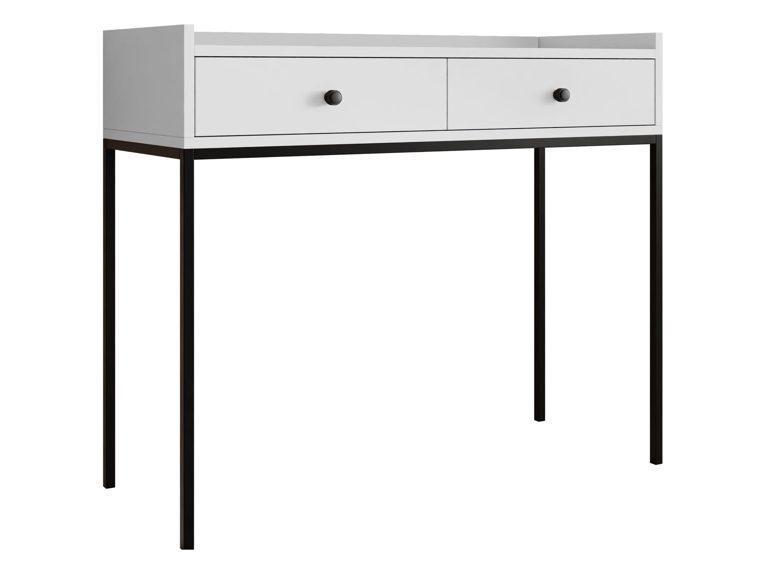 SCHMINKTISCH Tokirot 2SZ - Schwarz/Weiß, Holzwerkstoff/Kunststoff (40/100/86cm) - MIRJAN24