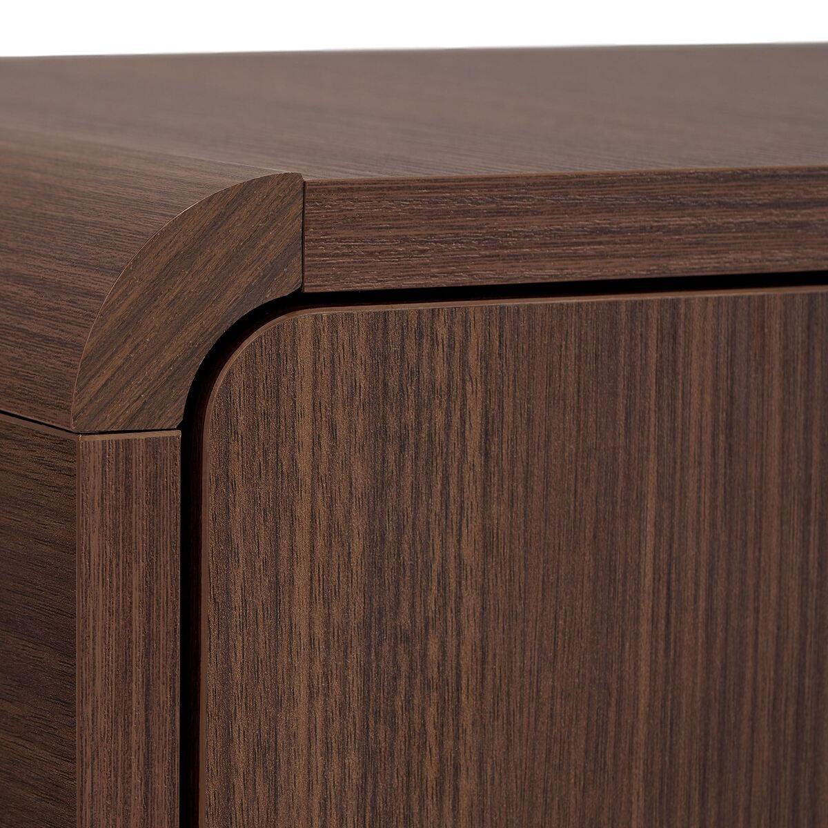 TV-MÖBEL mit 2 Türen, 2 Fächern und abgerundeten Kanten 34/52/180 cm - Naturfarben, Holzwerkstoff (34/52/26cm) - Calicosy