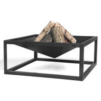 FEUERSCHALE „SQUARE“ 70x70 cm Hochwertige Feuerstelle - Rostfarben, Metall (70/70cm) - Cook King