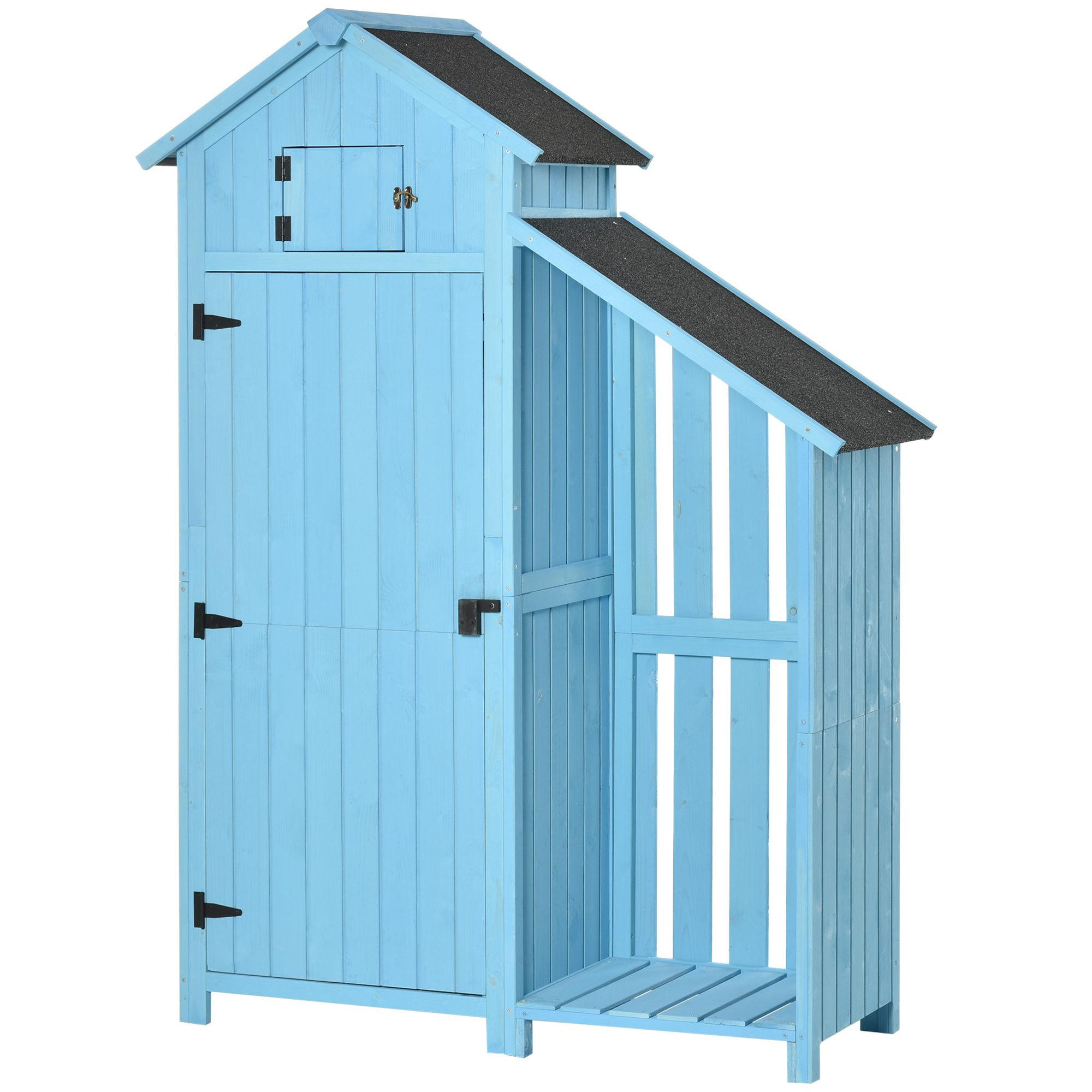 ComfortXL Geräteschuppen Blau 130x5x54 cm