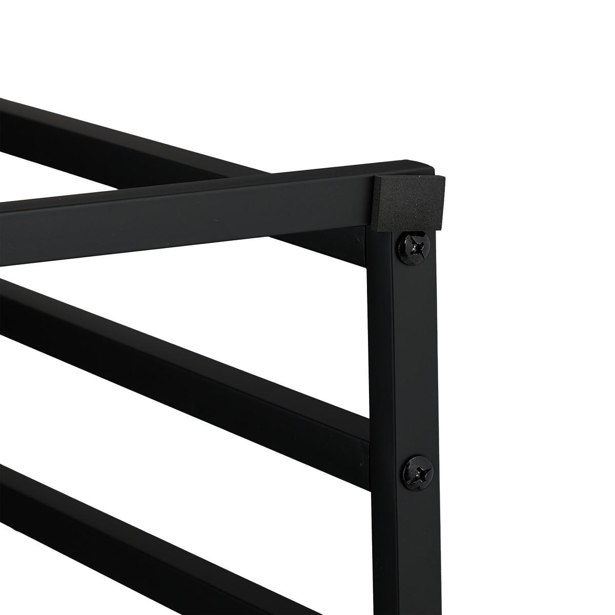 HANDTUCHSTÄNDER - Schwarz, Textil/Metall (45/96.5/29cm) - Relaxdays