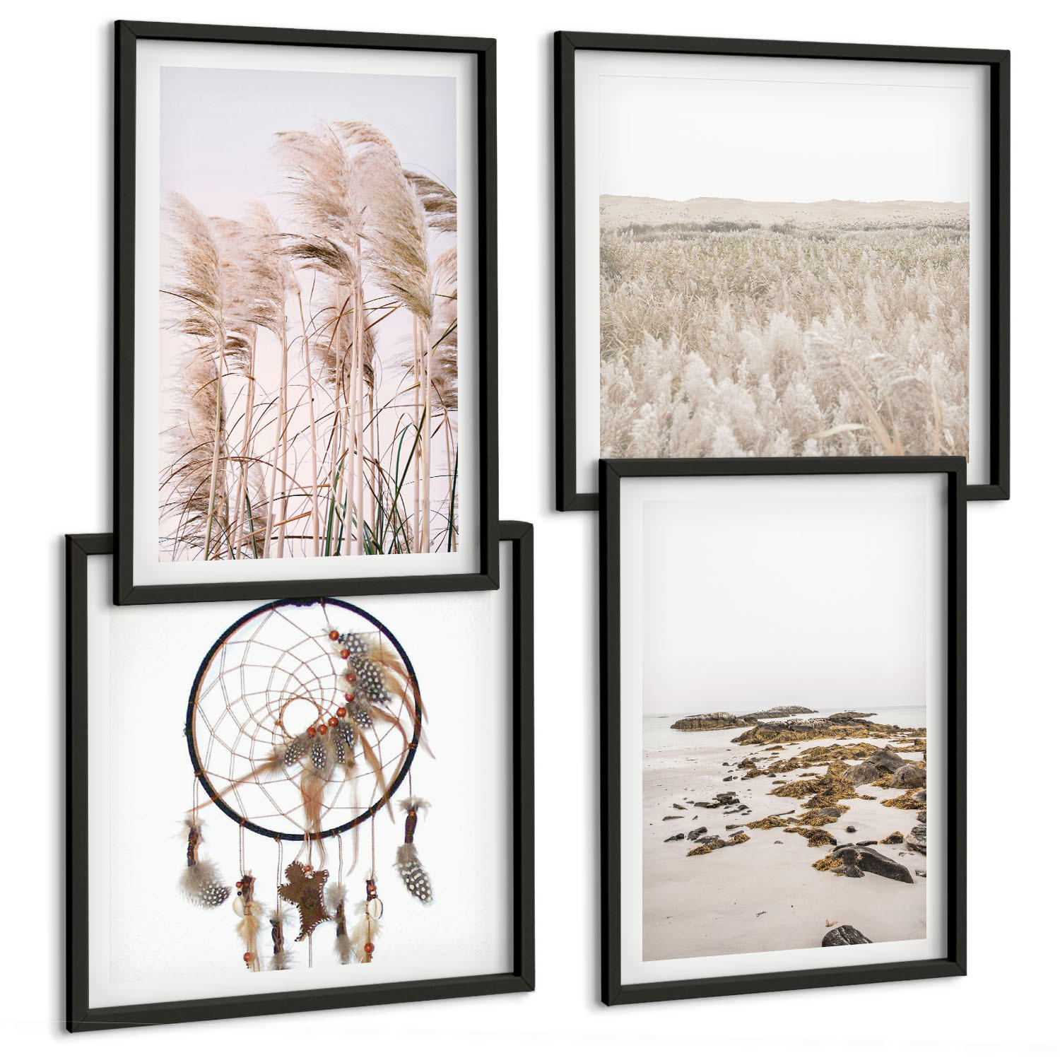 Tulup Bilder Schwarz 50x50 cm