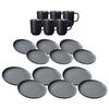 TAFELSERVICE Jasper schwarz 18er Set - Schwarz, Keramik (1/1/1cm) - Ritzenhoff Breker