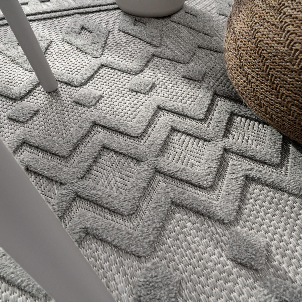 OUTDOORTEPPICH 80/150 cm Livorno 671 - Grau, Textil (80/150cm) - Paco Home