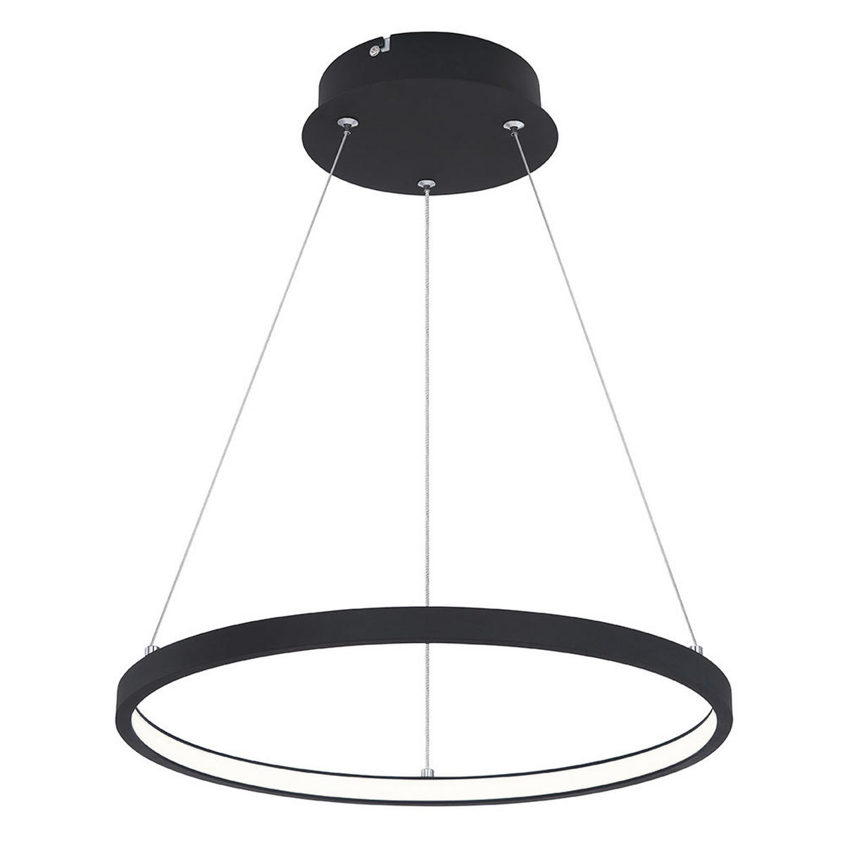 LED HÄNGELEUCHTE RALPH Schwarz Opal - Schwarz, Metall (38.5/38.5/120cm) - Globo Lighting