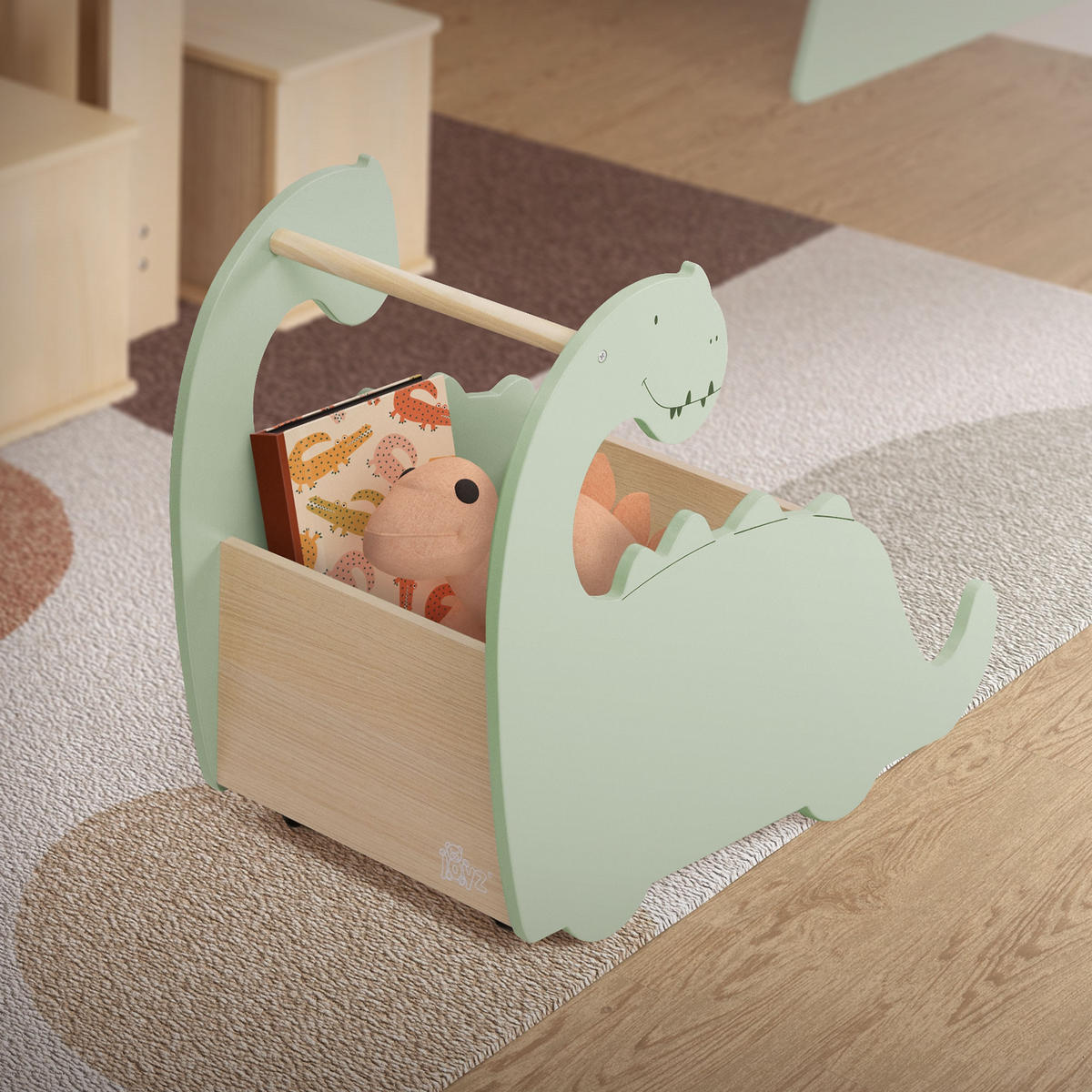 BÜCHERREGAL WANDREGAL FÜR KINDER - Naturfarben, Holz (57/49/31.5cm) - Joyz
