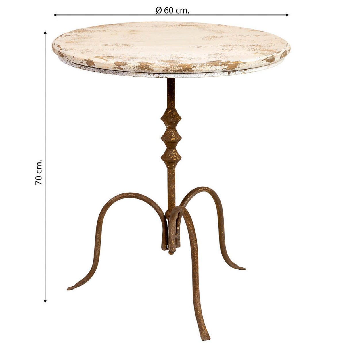 COUCHTISCH weiß 60x60x70cm - Weiß, Holz (60/60/70cm) - Wanderlust