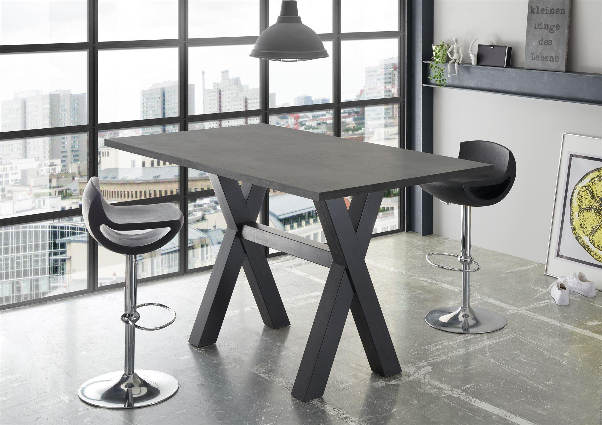 STEHTISCH Essa 2 120 x 70 x 105 aus Holzwerkstoff Graphit - Grau, Holz (70/105/120cm) - 58aufmkessel