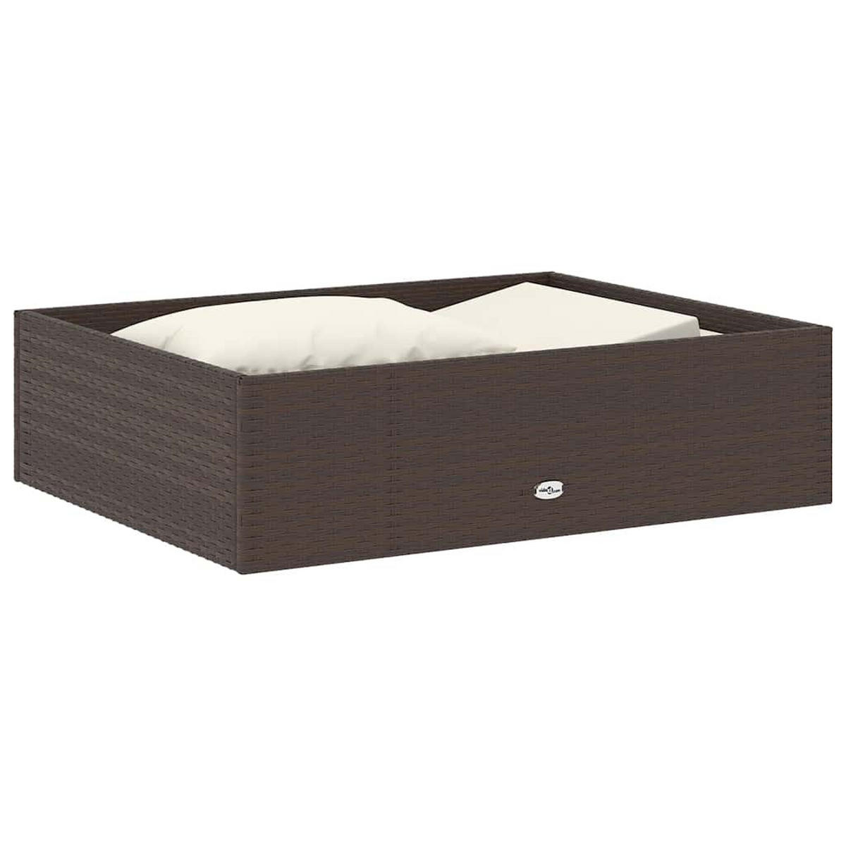 GARTEN-LOUNGE-SET 2Er Set Mit Auflagen Poly Rattan Braun - Braun, Kunststoff - vidaXL