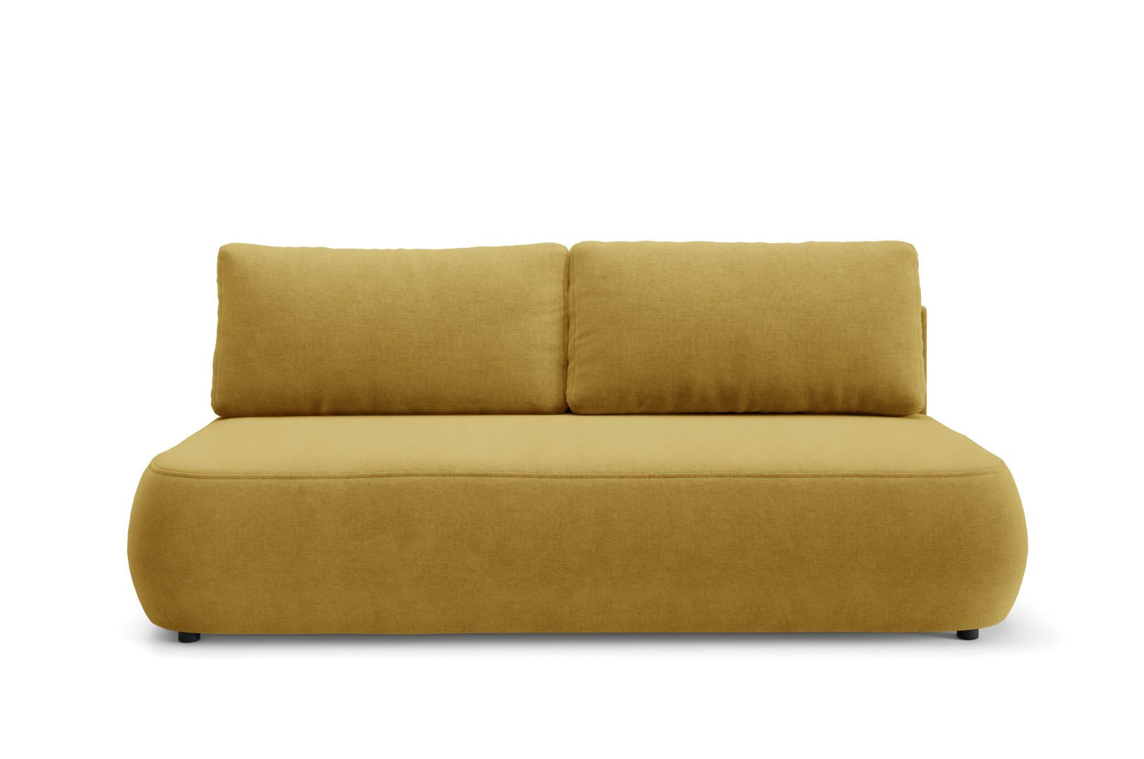 SCHLAFSOFA mit Bettkasten Gelb - Gelb/Schwarz, Holz/Holzwerkstoff (210/82/106cm) - Furnisell