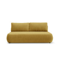 SCHLAFSOFA mit Bettkasten Gelb - Gelb/Schwarz, Holz/Holzwerkstoff (210/82/106cm) - Furnisell