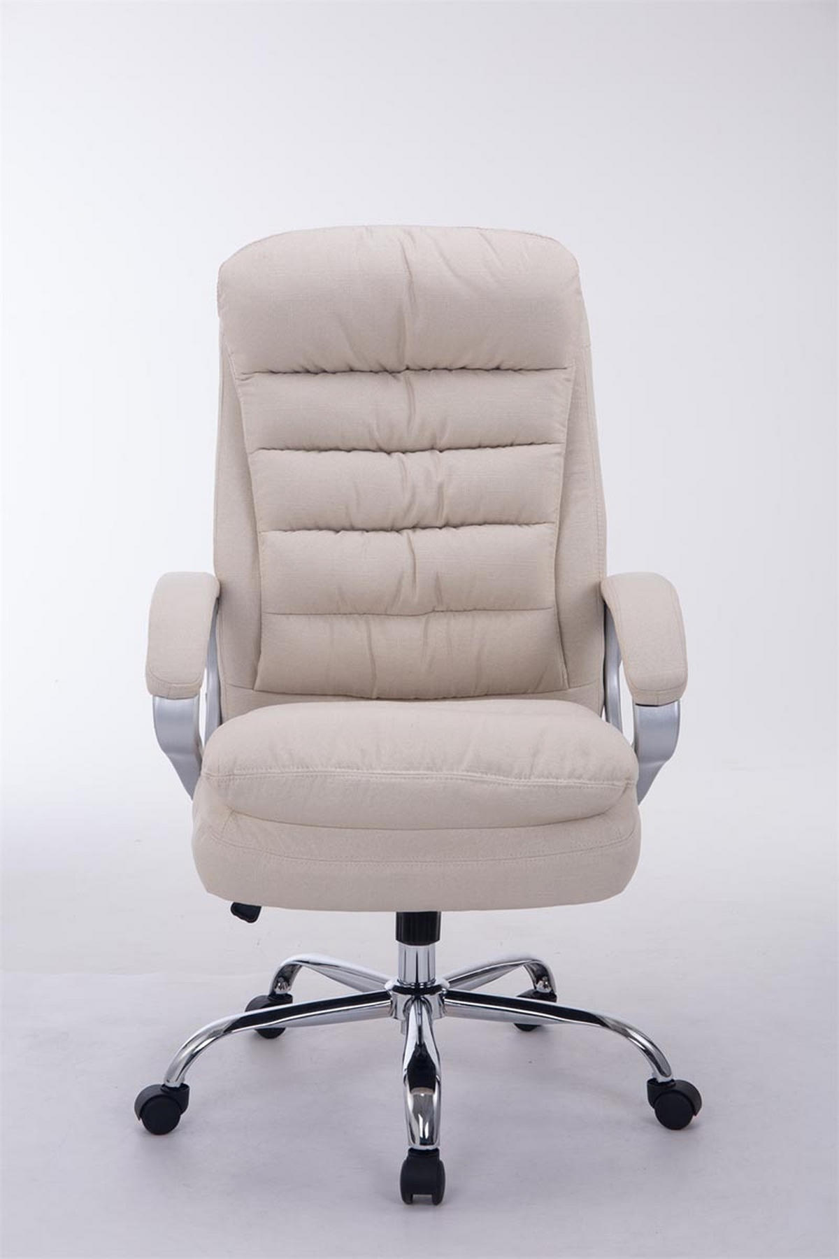 BÜROSTUHL BIG Vancom, Stoff Creme - Creme, Textil/Metall (77/122/77cm) - TPFLiving