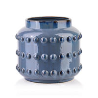 VASE Migliore Blau 22.5/22.5/20.5 cm Keramik - Blau, Keramik (20.5cm) - Mondex