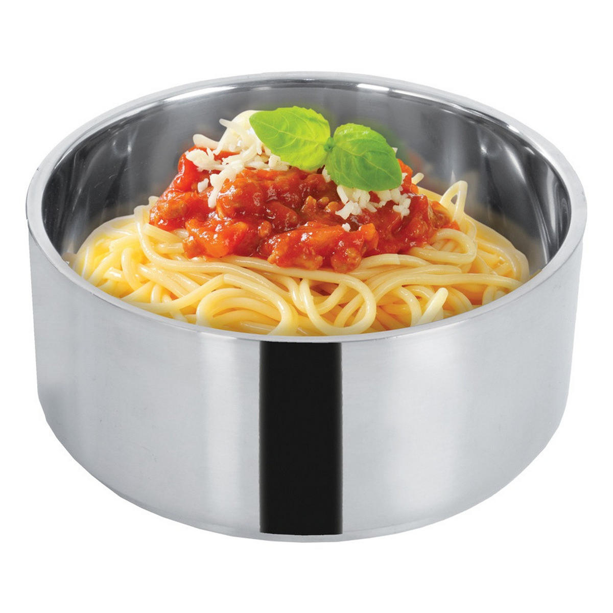 THERMISCHE LUNCHBOX aus Edelstahl 3-stöckig 3 x 900 ml - Silberfarben, Metall (14/29/14cm) - Orion 