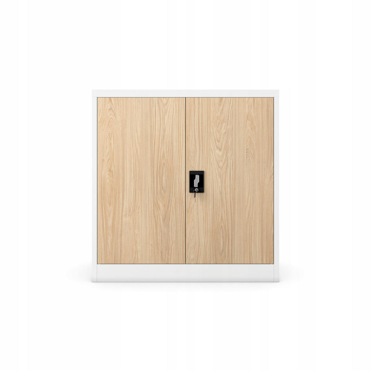 METALLSCHRANK Beata - Beige/Weiß, Metall (90/93/40cm) - Jan Nowak