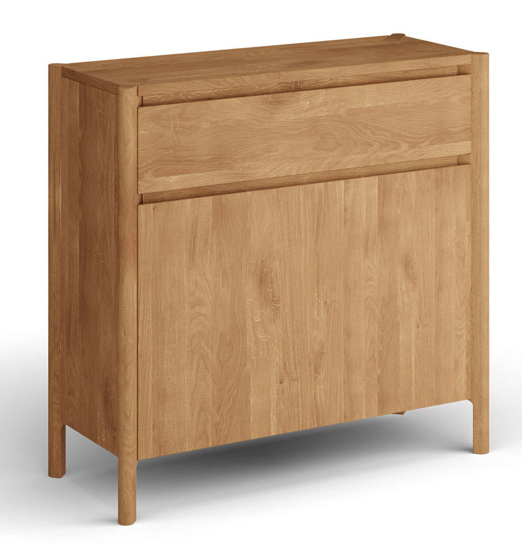 SCHUHSCHRANK Campi Eiche Natur 83 / 33 / 80cm - Eichefarben, Holz (83/80/33cm) - Feldmann-Wohnen
