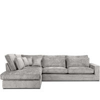 ECKSOFA LINKS IMPERA Modern 4/5 Sitzer, Hellgrau - Hellgrau, Textil (314/224cm) - KONSIMO®