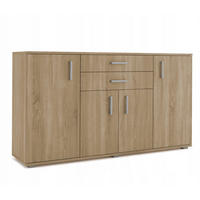 SIDEBOARD MILANO 173/103/43 cm mit 2 Schubladen 4 Türen Sonoma Eiche - Sonoma Eiche, Holzwerkstoff (173/103/43cm) - MASSENO