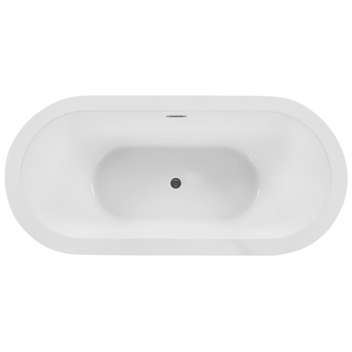 BADEWANNE FREISTEHEND 80x170x60 cm schwarz Empresa - Schwarz, Kunststoff (80/60/170cm) - Beliani