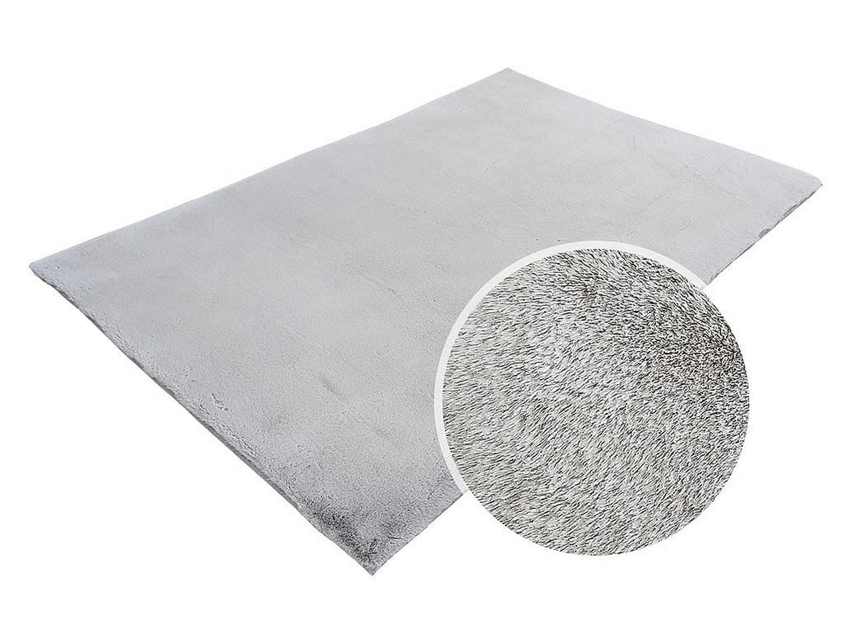 WOHNZIMMERTEPPICH - 200 cm x 150 cm - stoff - hellgrau Bunny - Hellgrau, Textil (200/150cm) - Vente-Unique