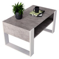 COUCHTISCH Karo92 92/45/53,6 - Weiß/Grau, Holzwerkstoff (54/92/45cm) - RAUMHIRSCH FURNITURE