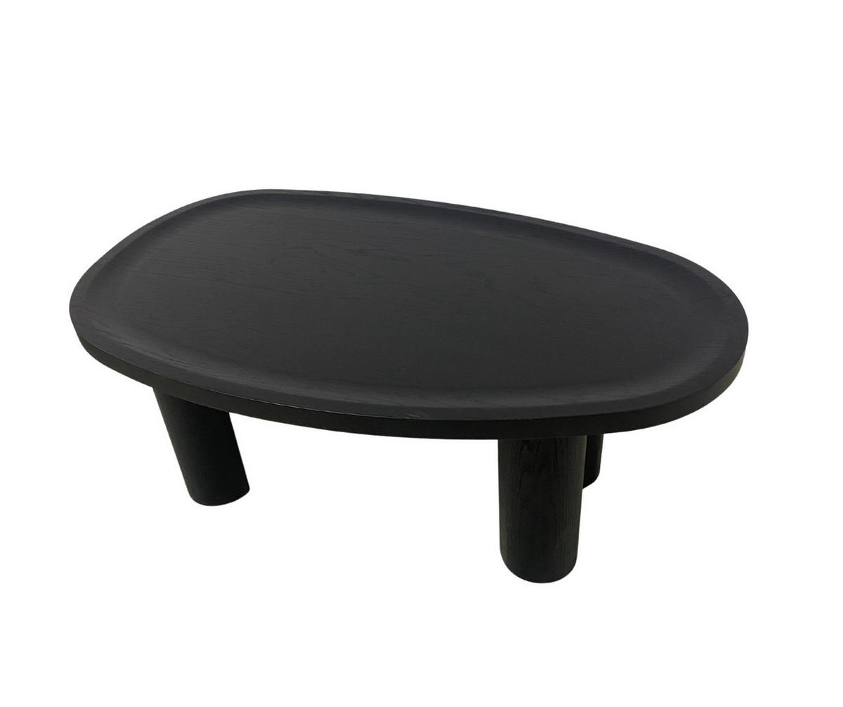 COUCHTISCH OVALI, Modernistisch und Stabil Schwarz - Schwarz, Holz (69/100/39cm) - Kaiser Möbel
