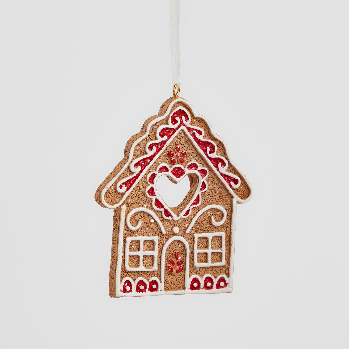 WANDDEKORATION Charmhouse, Braun, 7x7x4.5 cm, Dekorative Weihnachtsdeko - Braun, Kunststoff (7/7/4.5cm) - home&you
