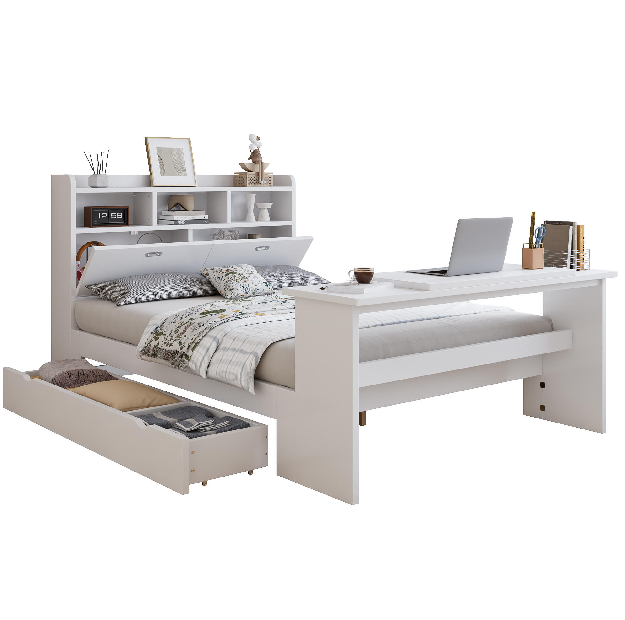 Ivmeu Jugendbett Weiß 140x200 cm