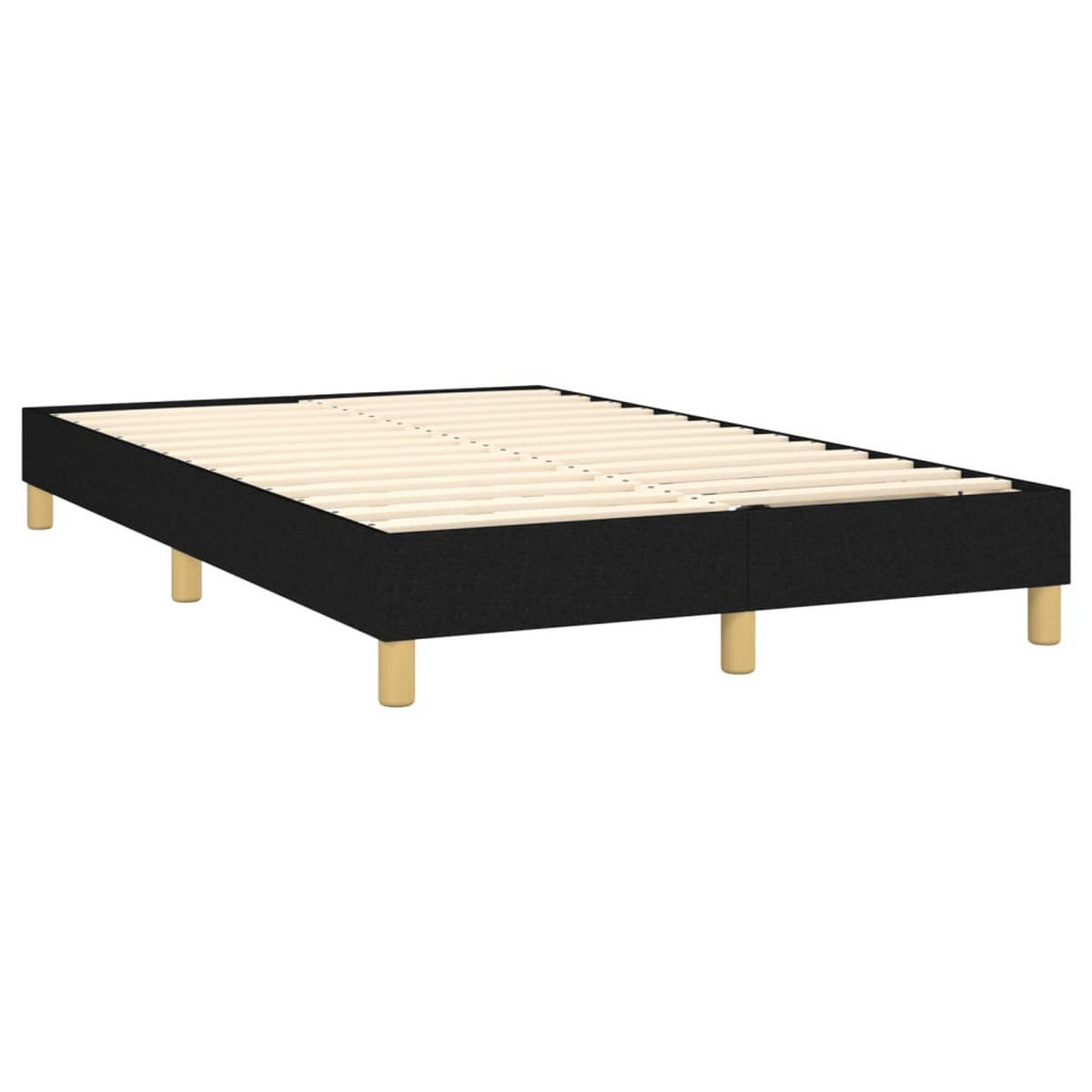 POLSTERBETT Quinn 120/203 cm - Schwarz, Holzwerkstoff (120/200cm) - Nettlife