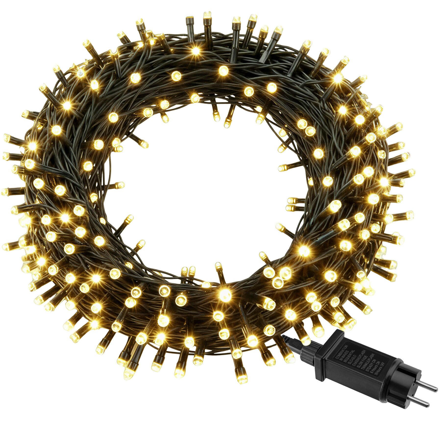 LED-LICHTERKETTE ,Lichterabstand 10 cm,grün - Grün, Kunststoff (2300cm) - tectake