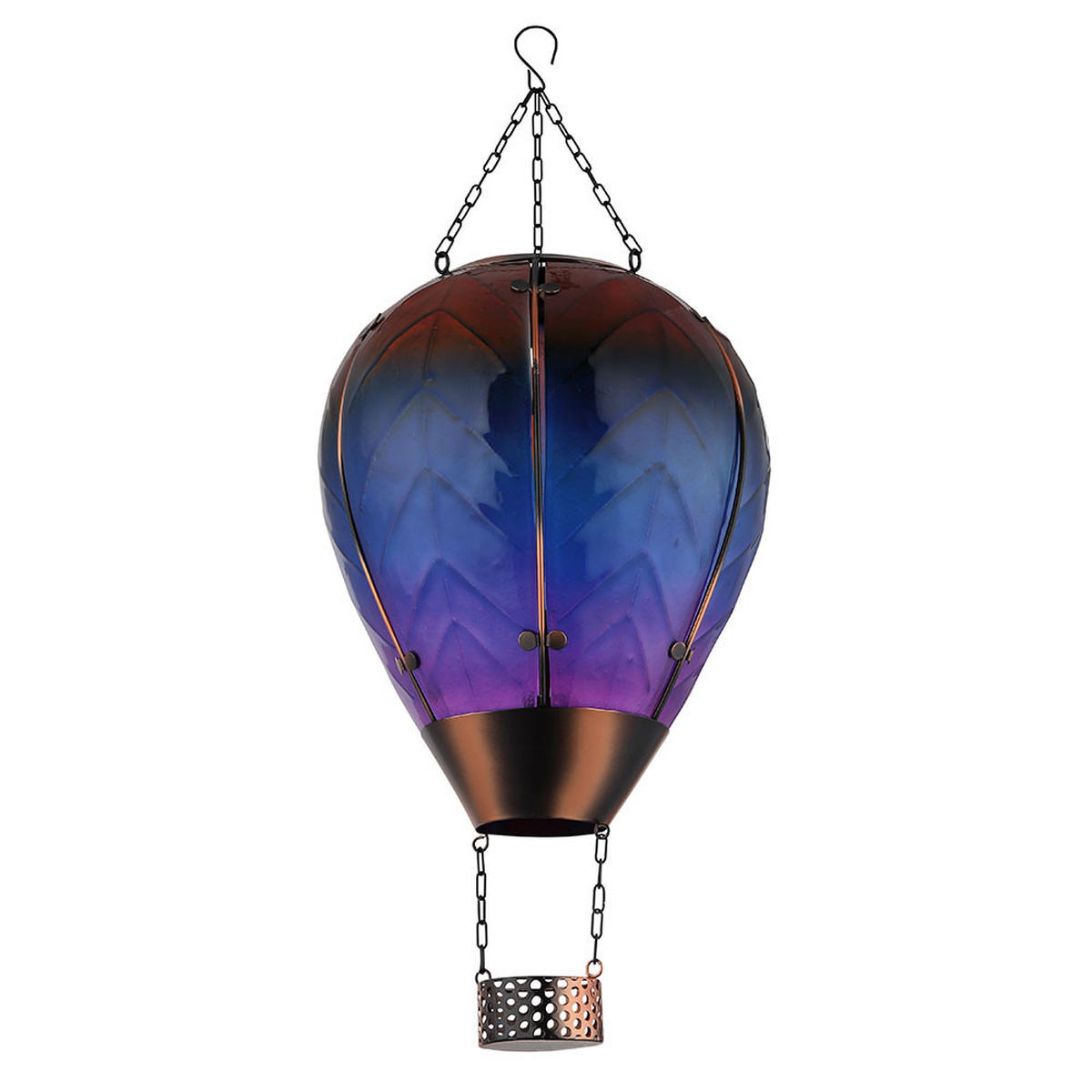 LED AUSSENLEUCHTE Glas Bunt - Multicolor, Metall (25/25/58cm) - Globo Lighting