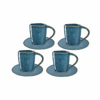 ESPRESSOTASSEN Matera Blau 8er Set - Blau, Keramik (0.09L) - Leonardo Living