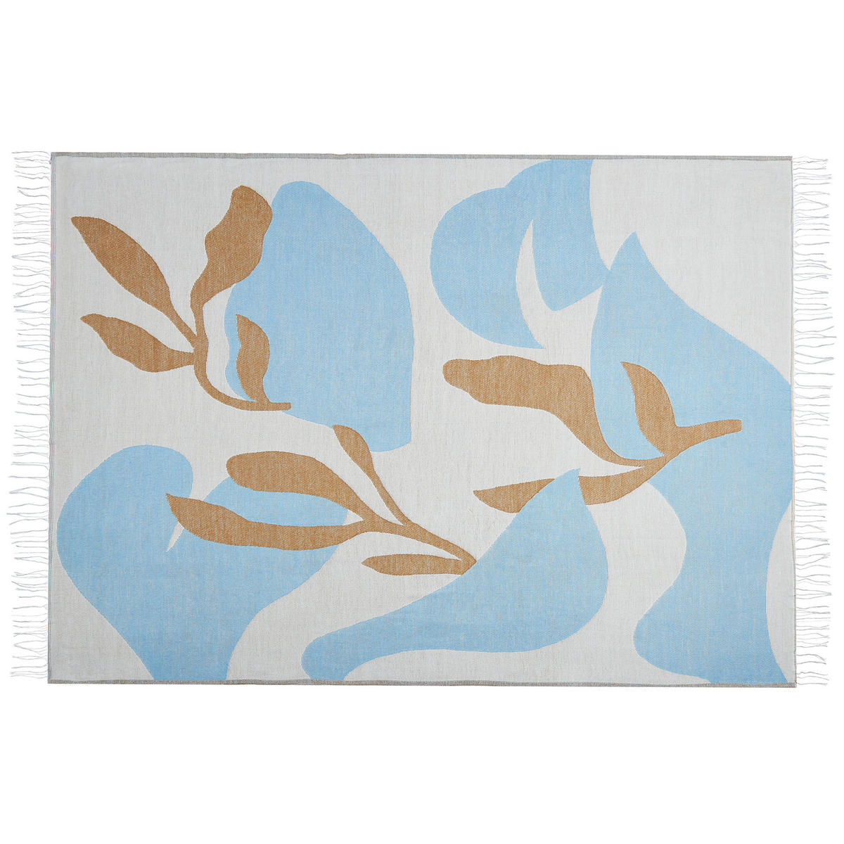 DECKE Hellblau Palhi 130/170 cm - Hellblau, Textil (130/170cm) - Beliani