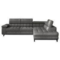 ECKSOFA Nord, Seite: Rechts - Greige/Schwarz, Holz/Textil (264/203cm) - MIRJAN24