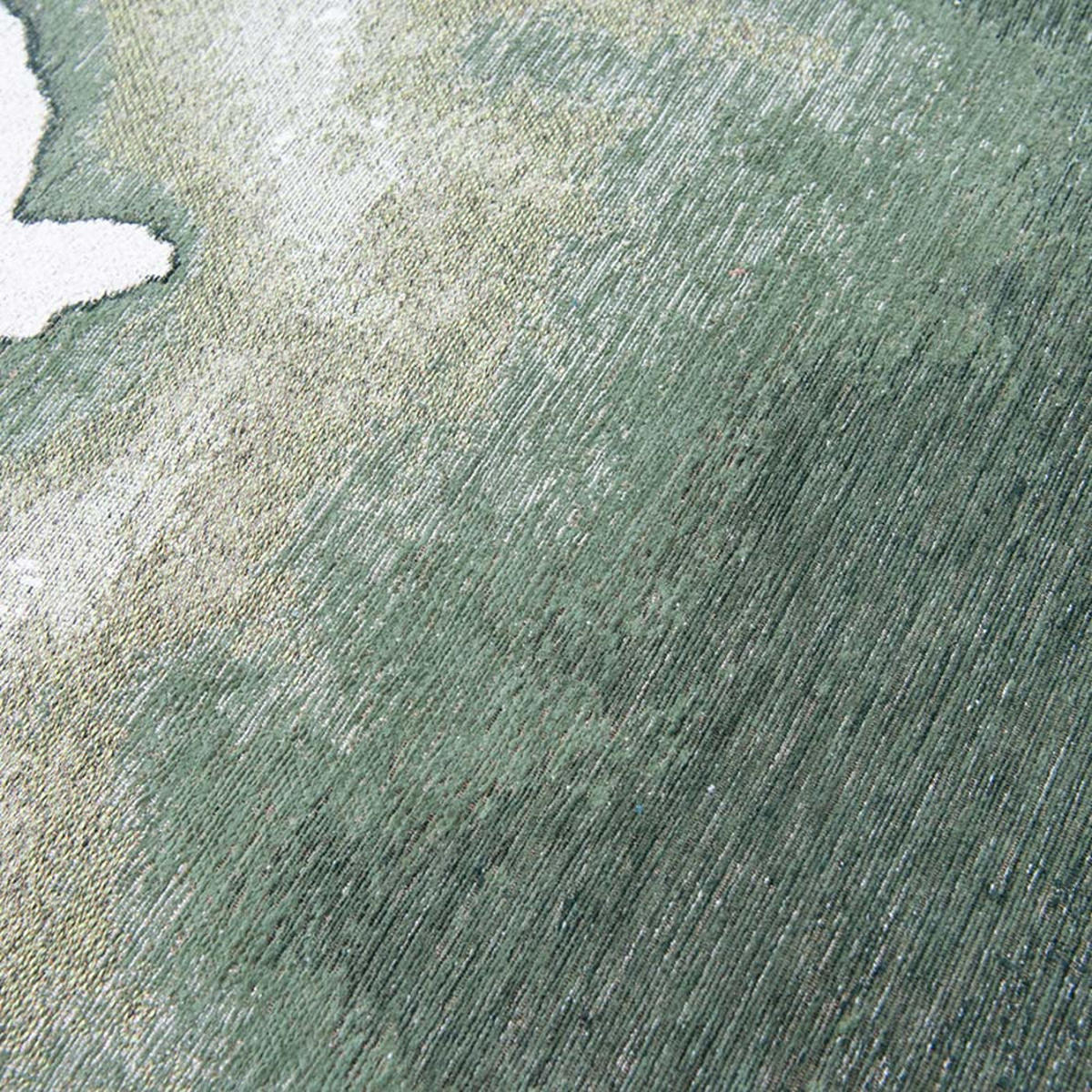 TEPPICH Palm Green Meditation Lagoon 240/240 cm - Grün, Textil (240/240cm) - Louis De Poortere