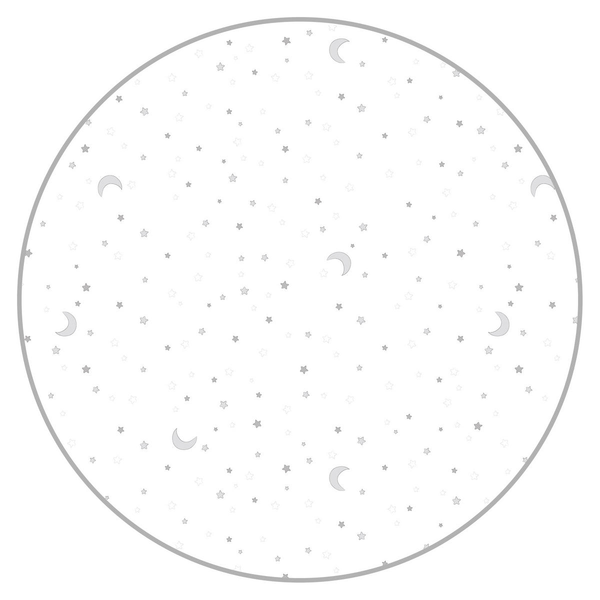 LAUFGITTER 100x75, Sternenzauber grau - Weiß, Holzwerkstoff (75/72.5/100cm) - Roba