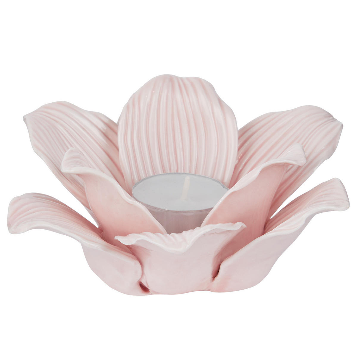 TEELICHTHALTER Blossom Blüte - Rosa, Keramik (6cm) - Butlers