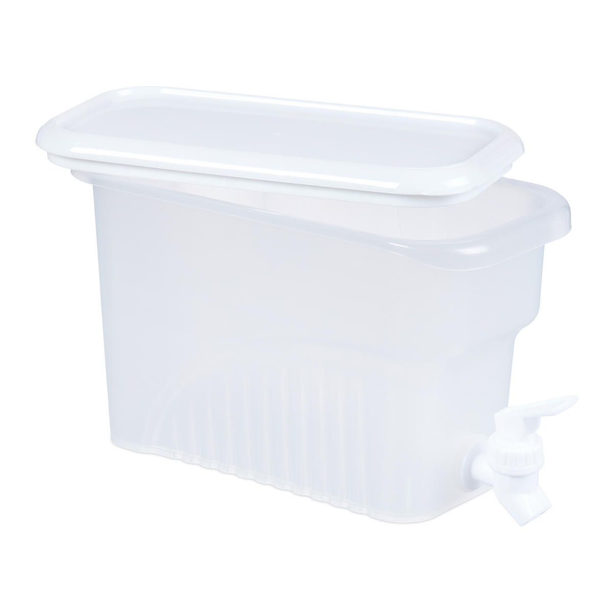 2XGETRÄNKESPENDER - Transparent, Kunststoff (3L) - Relaxdays