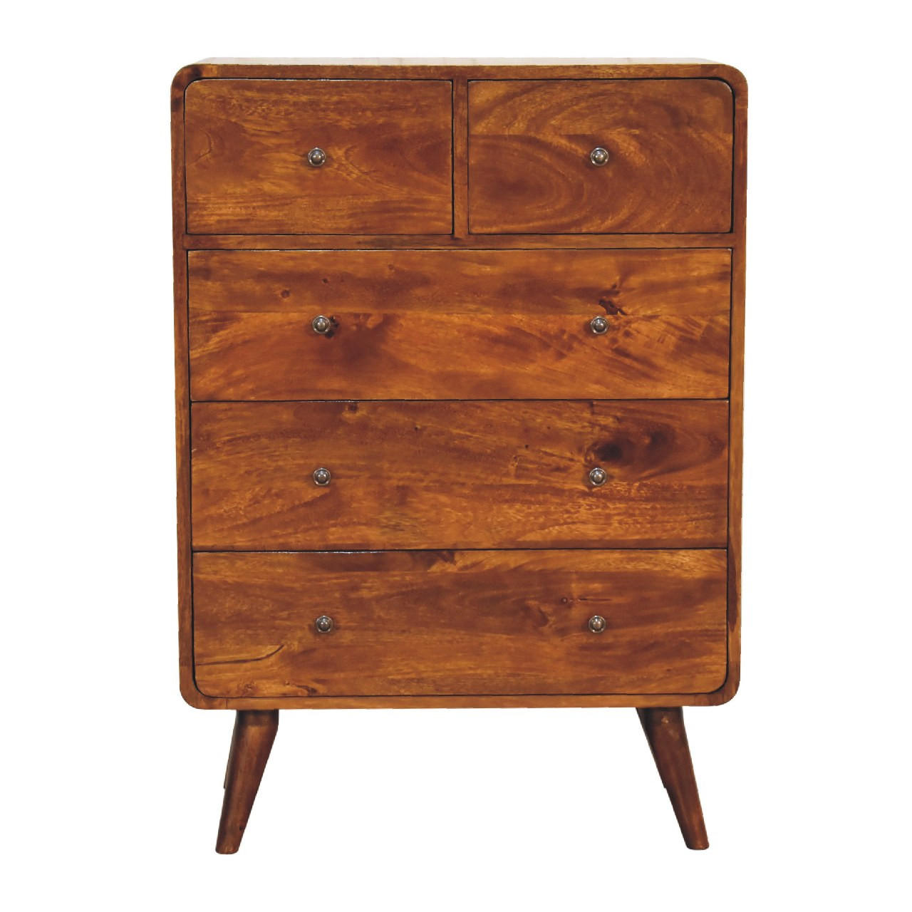 Artisan Furniture NOČNÍ stolek s jednou zásuvkou, nástěnný, 1 zásuvka, 1 otevřená přihrádka, hnědý