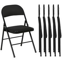 KLAPPSESSEL Schwarz 6 Stück - Schwarz, Metall (45/78/46cm) - GiPP