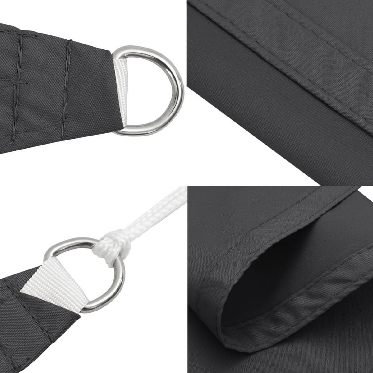 SONNENSEGEL Oxford-Gewebe Rechteckig 4/7 M Anthrazit - Anthrazit, Textil (400/700cm) - vidaXL
