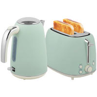 WASSERKOCHER-TOASTER-SET DE-17459 Grün - Grün, Metall (15.6/24.2/21.5cm) - ComfortXL