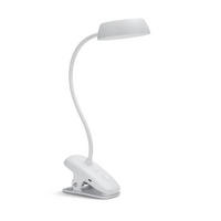 TISCHLEUCHTE Donutclip Weiß - Weiß, Metall (10/20/30cm) - Philips