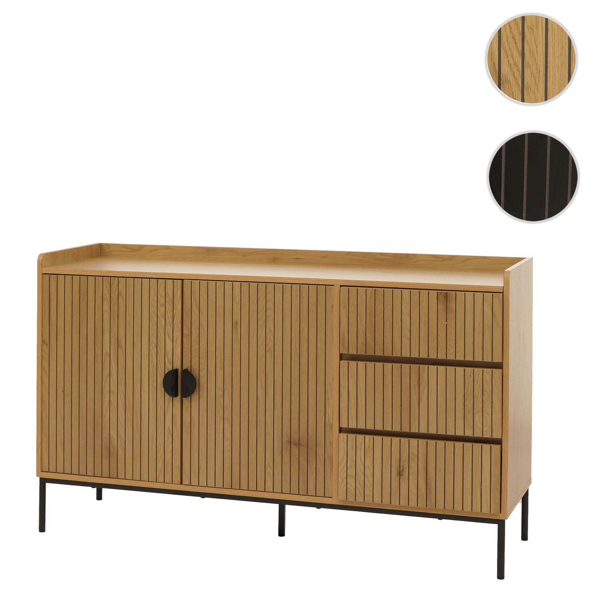 SIDEBOARD Braun - Braun, Holz (130/80/42cm) - MCW